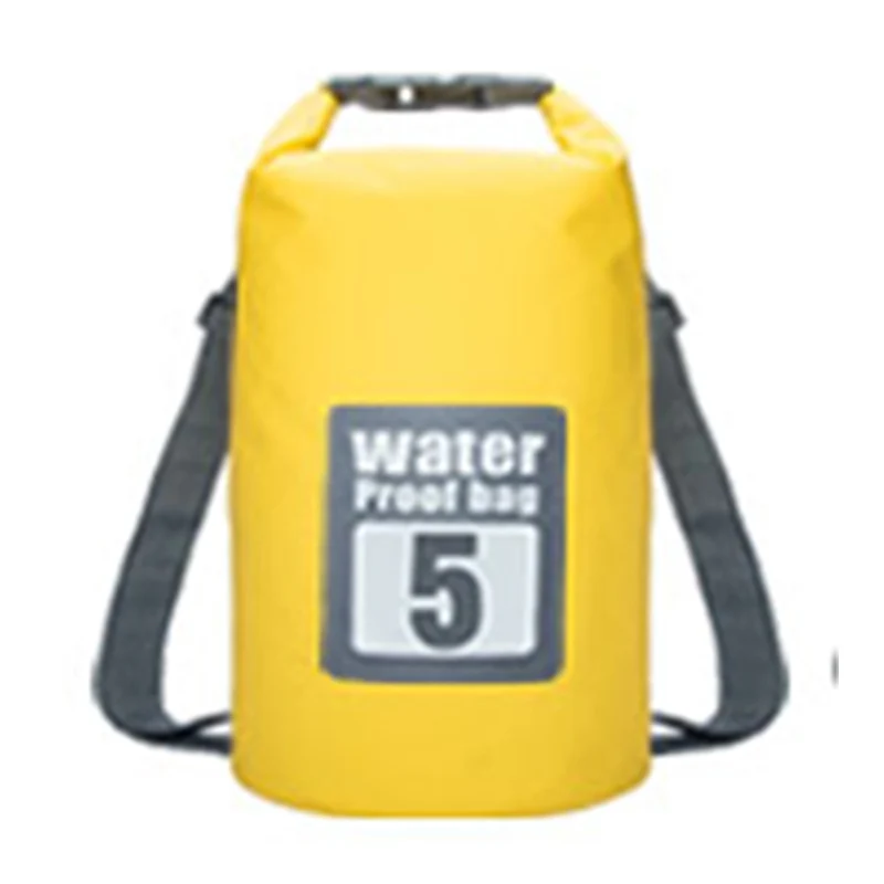 5L/10L/15L/20L/30L водонепроницаемые сумки сухой мешок водостойкий рюкзак из пвх спортивная сумка рафтинг рюкзаки для плавания непроницаемая сухая сумка - Цвет: 5L  Yellow