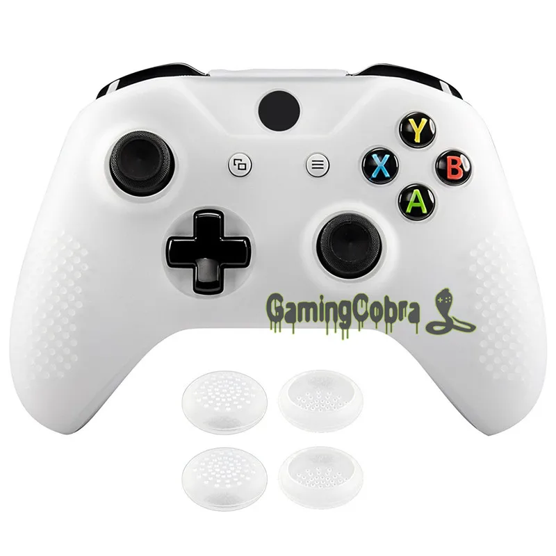 

eXtremeRate Soft Anti-slip Silicone Case Thumb Stick Grip Caps Protector Skins for Xbox One X / for Xbox One S Controller