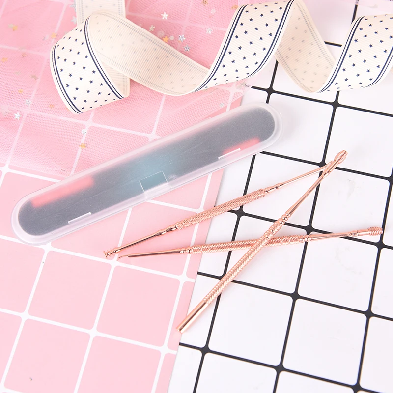 

3PCS/Set Portable Double-ended Stainless Steel Spiral Ear Pick Spoon Ear Wax Removal Cleaner Ear Care Beauty Tool