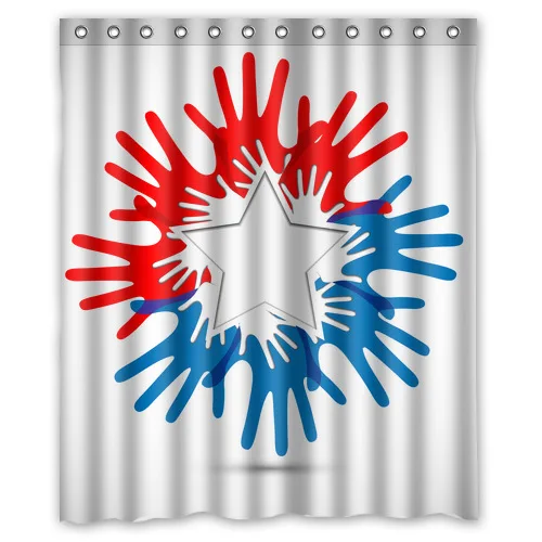 Original Custom Independence Day of America Polyester Shower Curtain 60