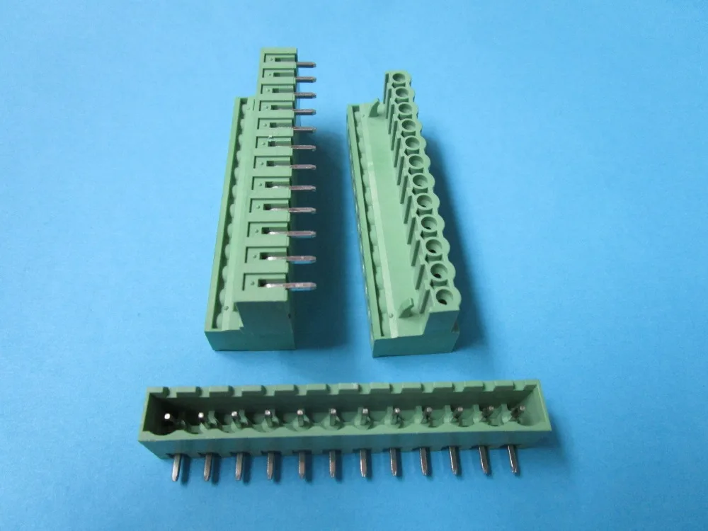 5PcsCloseAngle12pin508mmScrewTerminalBlockConnectorPluggbale