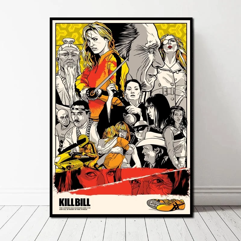 Классический фильм Kill Bill художественный холст принт настенные картины для