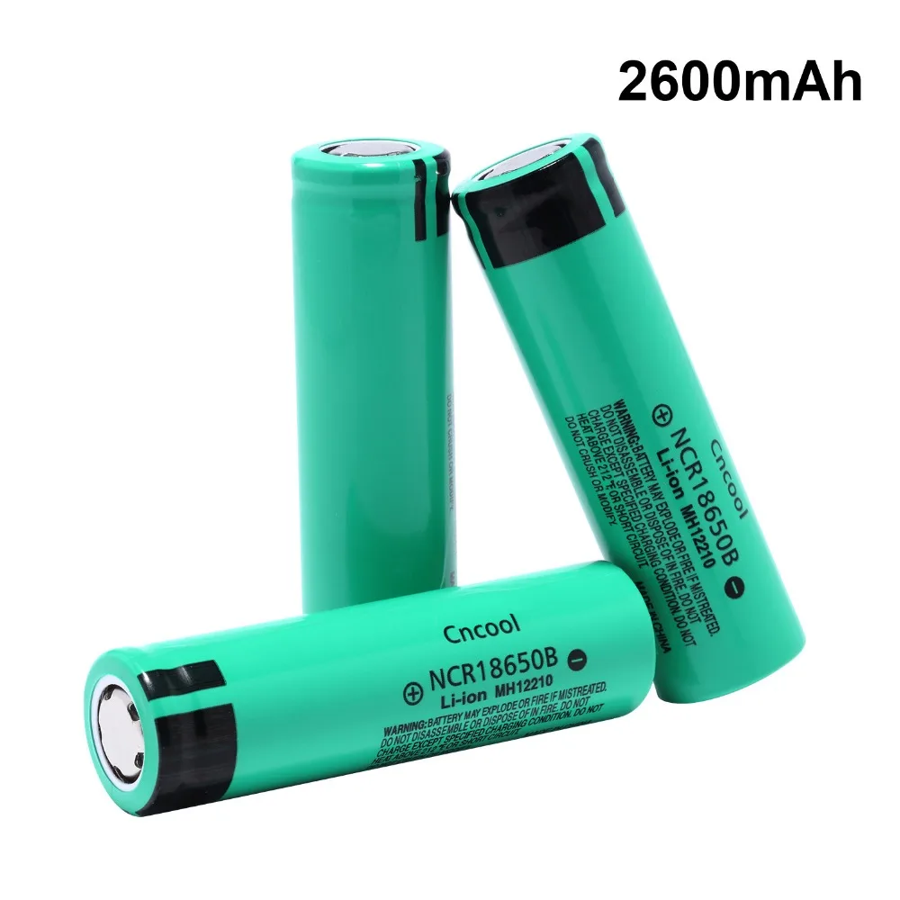 

Cncool NCR18650B Battery 3.7V 2600mAh Rechargeable Li-ion Battery for LED Flashlight Hot New High Quality