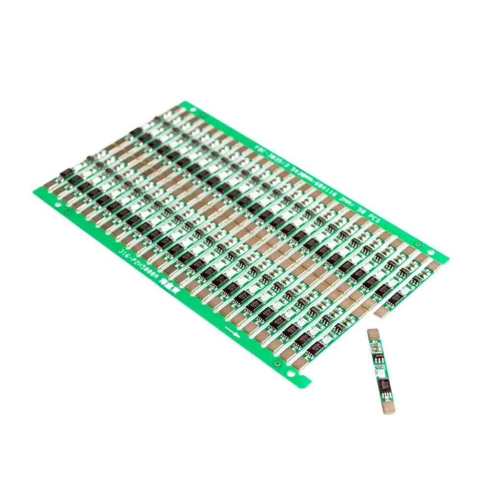 

5pcs/Lot 1S 3.7V 4A Li-Ion BMS PCM 18650 Battery Protection Board PCB For 18650 Lithium Ion Li Battery Double MOS