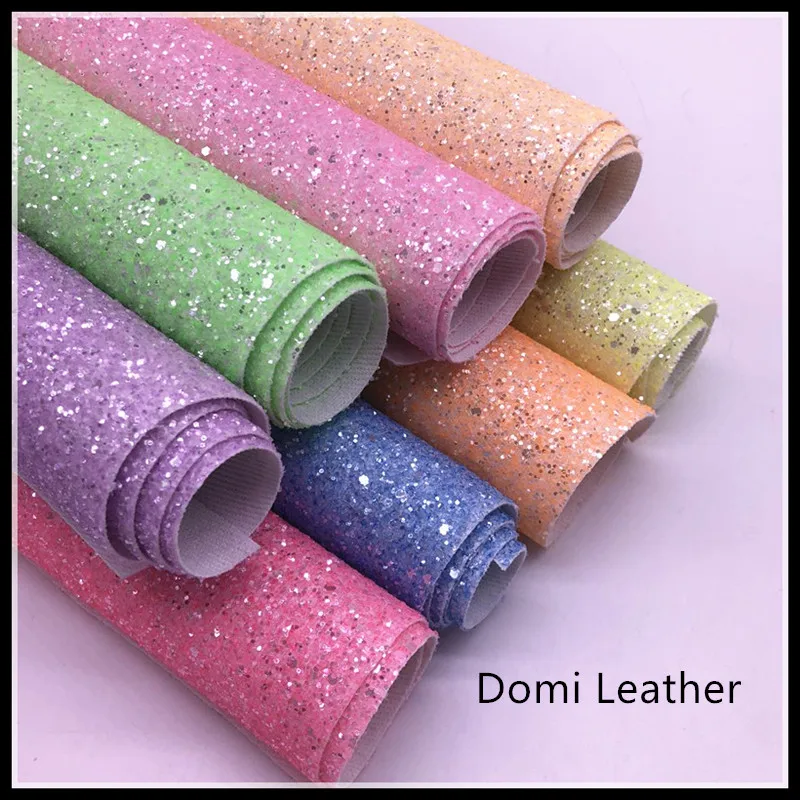 Pastel Chunky Glitter Fabric (1)