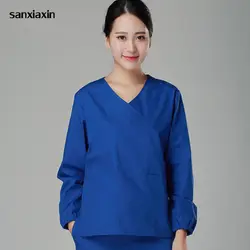 Sanxaxin Весна и лето медицинская хирургическая одежда доктор одежда Скраб Униформа медицинская одежда для женщин Корейская версия