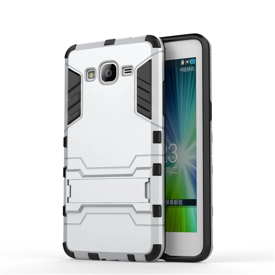 Soft TPU Back Hard Hybrid Rugged Armor Cases for Samsung J2 prime