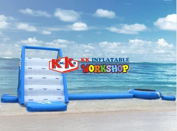 

Floating Inflatable water slide attraction trampoline