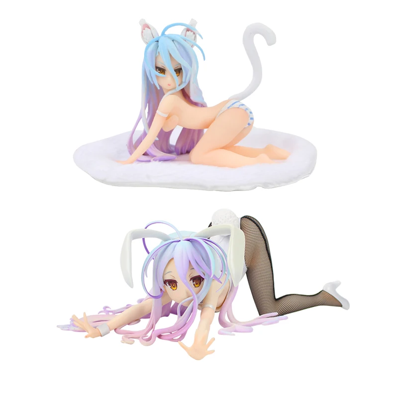 Нет игры нет жизни Фигурки игрушки Shiro Cat Girl Bunny Сексуальная красота аниме модель