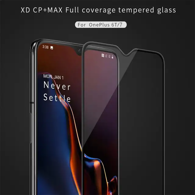 for Oneplus 7T Tempered Glass for Oneplus 6T / 7 Screen Protector Nillkin XD CP+MAX Anti Glare Protective film For One plus 7 7T 2