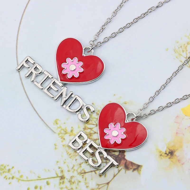 Best Friend Necklace Women Crystal Heart Tai Chi Crown Best Friends Forever Necklaces Pendants Friendship™ - Image 3