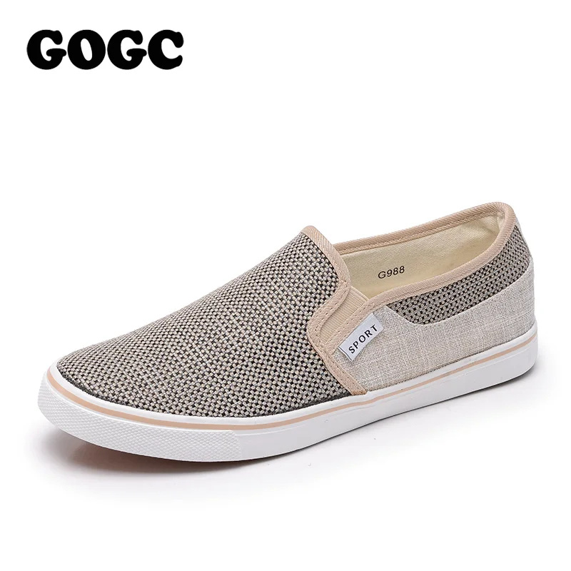 

GOGC Brand New Canvas Men Shoes Comfortable and Breathable Sneakers Men Fashion Flats Shoes Male Casual Mans Footwear G988
