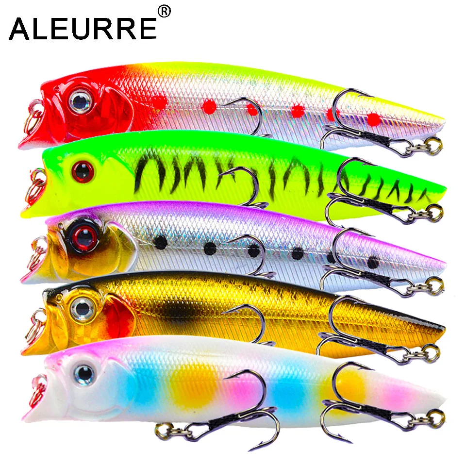 

1pcs Popper Fishing Lure 9cm 11.5g Topwater Bait Hard ABS Plastic Wobbler Rattlin pesca Crankbait Minnow Spoon Fishing Tackle