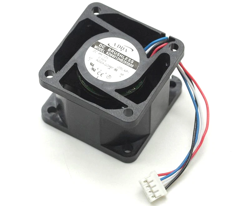 ADDA AD04012HB285B00 DC 12V 0.56A 40x40x28mm 4-wire Server Cooler Fan