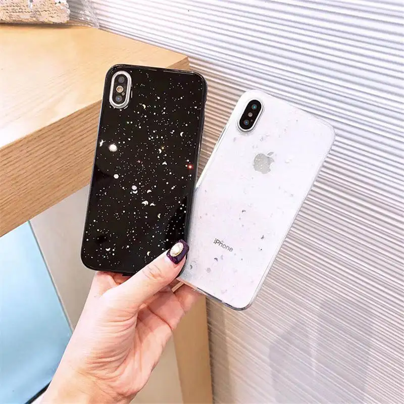

Simple Crescent For Iphone 6 6S 7 8plus X Xs Xr Max Soft Edge Tpu Drop Protection Case