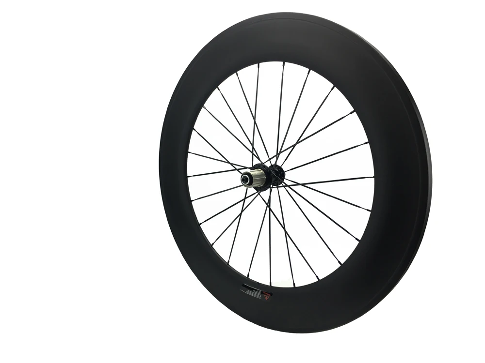 Carbon Rear bike Wheel 88mm Clincher Bicycle Back Wheel Powerway R13 for 9/10/11 speed 21 or 24H
