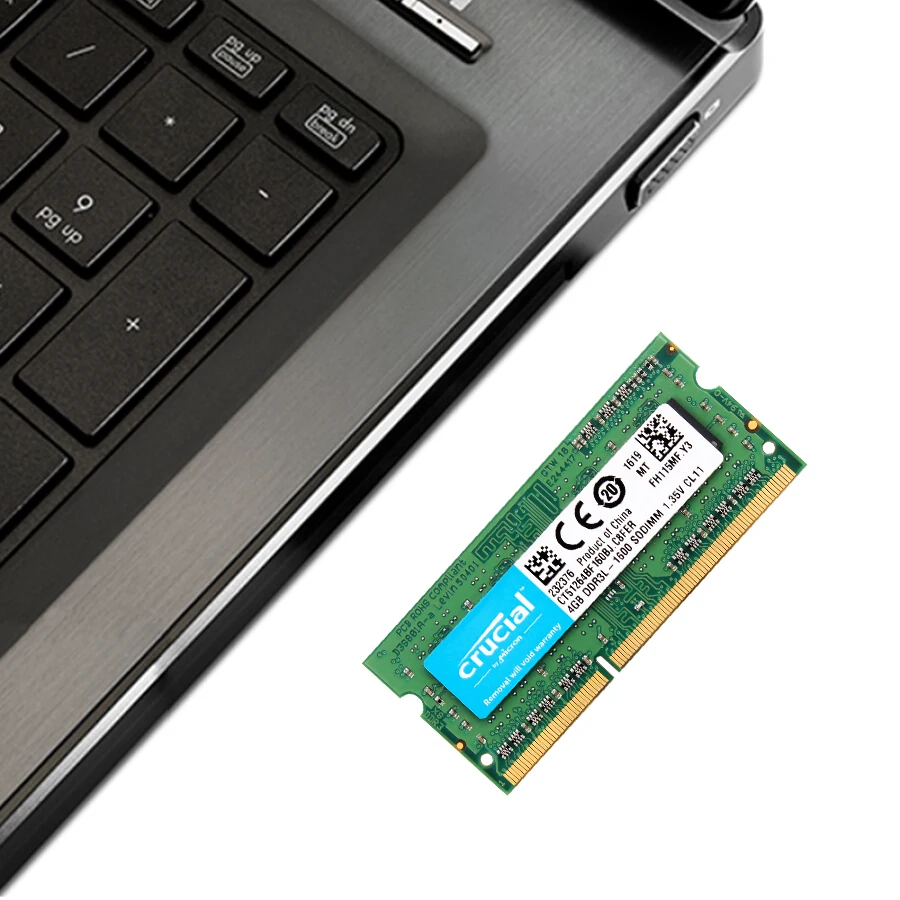 Память для ноутбука Crucial 8 ГБ = 2 шт* 4G PC3L 12800S DDR3L 1600HMZ 4 Гб ОЗУ для ноутбука 1,35 в