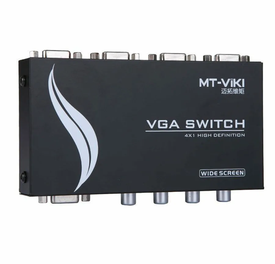 Высокое качество 4 Порты и разъёмы 4 в 1 из коммутатор VGA коммутатор четыре хозяева один монитор обмен поддержка широкоэкранного MT-15-4CH