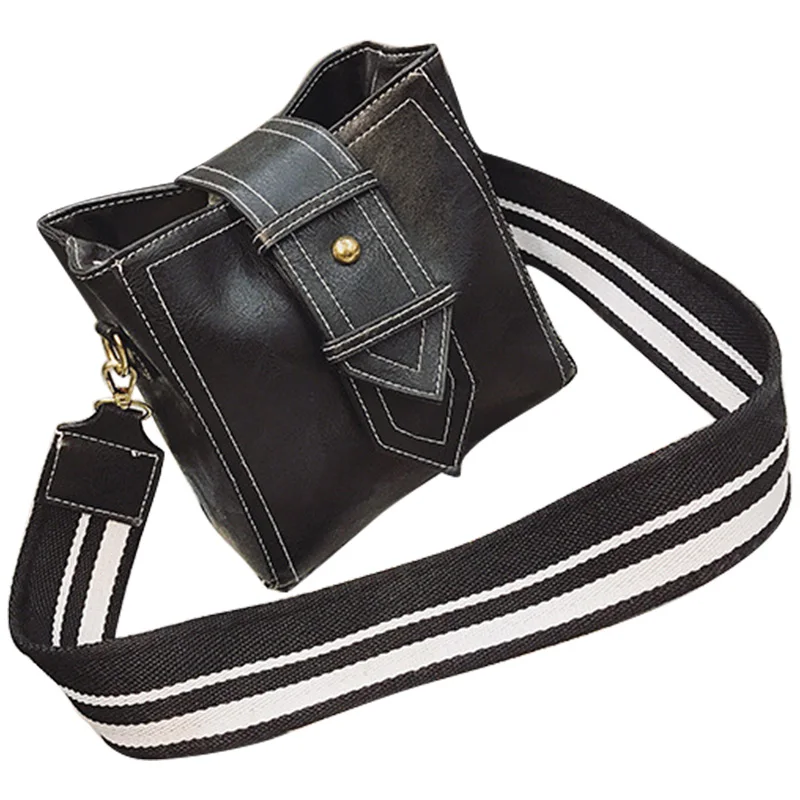 2018 New vintage mini satchel pu leather women shoulder bags crossbody