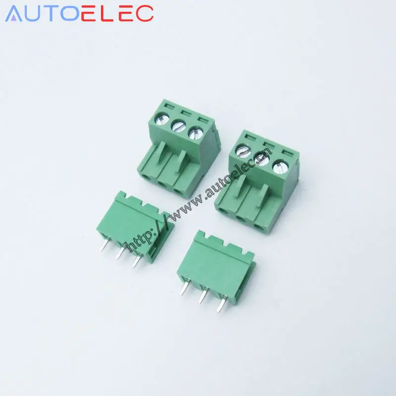 10pcs 3P Pitch 5.08mm PCB Electrical Screw terminal blocks Connector male&ampfemale for Access Control System | Обустройство дома