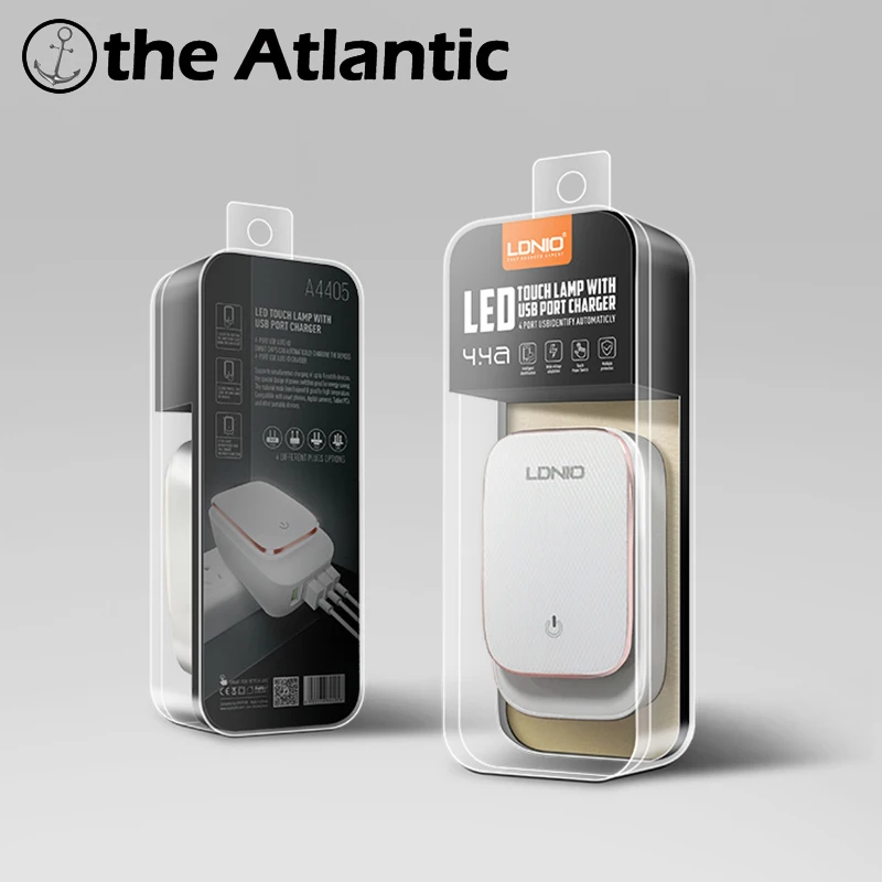 LDNIO A4405 четыре 4 порта USB разъем 5 в 4.4A быстрое зарядное устройство США ЕС