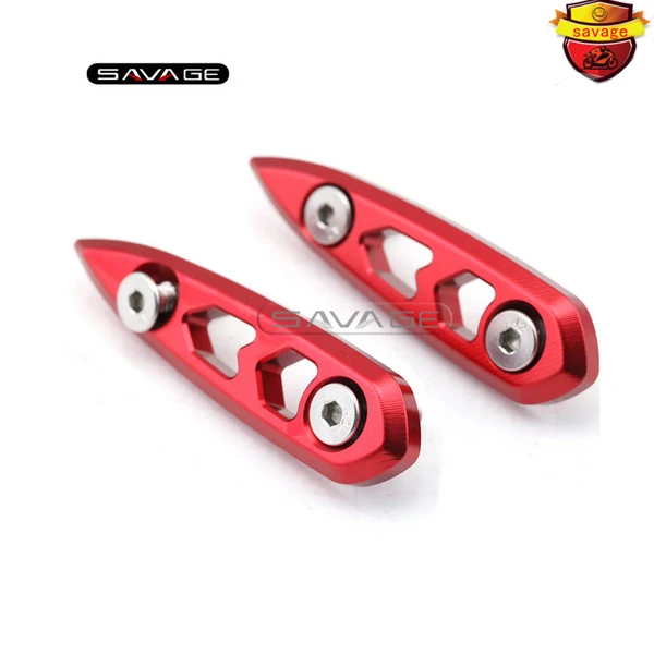 For YAMAHA YZF-R3 YZF-R25 YZF R25/R3 2014-2015 Motorcycle Accessories CNC Aluminum Rearview Mirrors Base Plates Red |