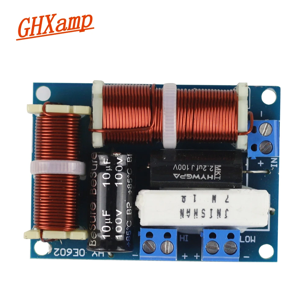 Placa de Alto-falante Divisor de Frequência Ghxamp Vias Mini Pinça Alta Fidelidade Universal 80w Peças 2 - Image 2