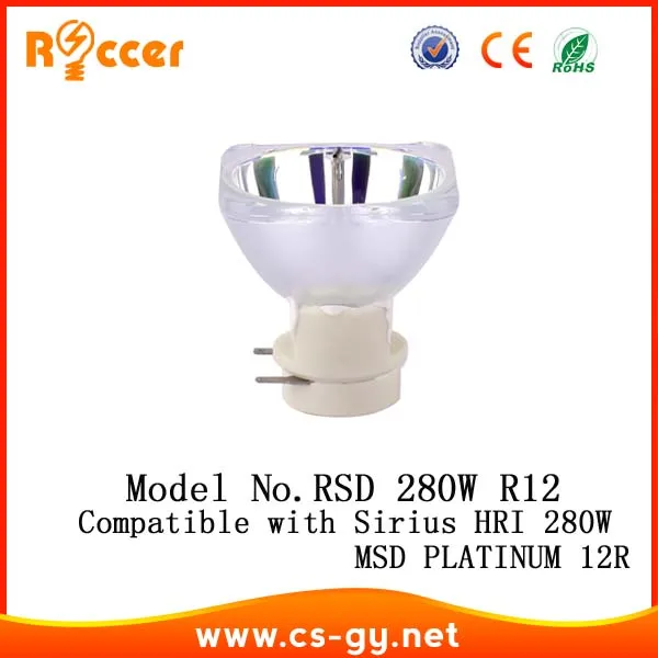 

Roccer General 12R 280W for beam 280w Compatible with MSD PLATINUM 12R / SIRIUS HRI 280W R12 lamp