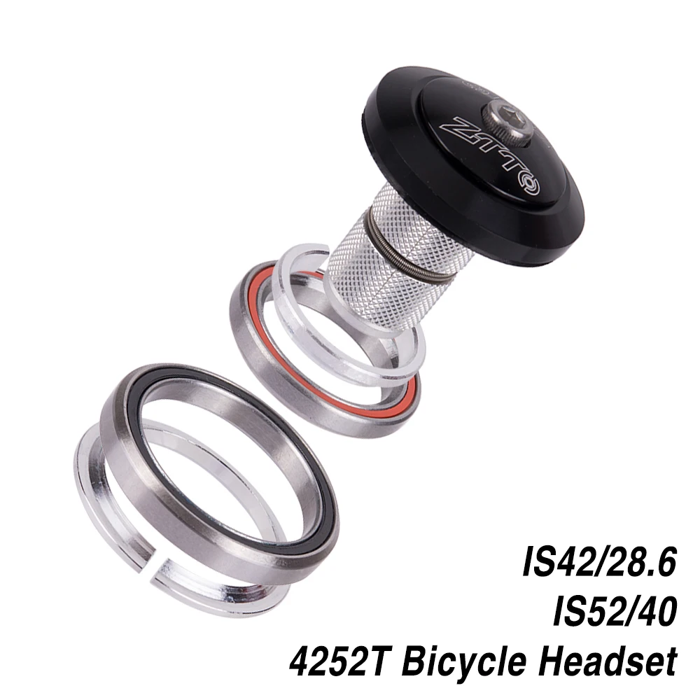 

MTB Bike Road Bicycle Headset 42mm 52mm CNC 1 1/8"-1 1/2" Tapered Tube fork Integrated Angular Contact Bearing 4252T