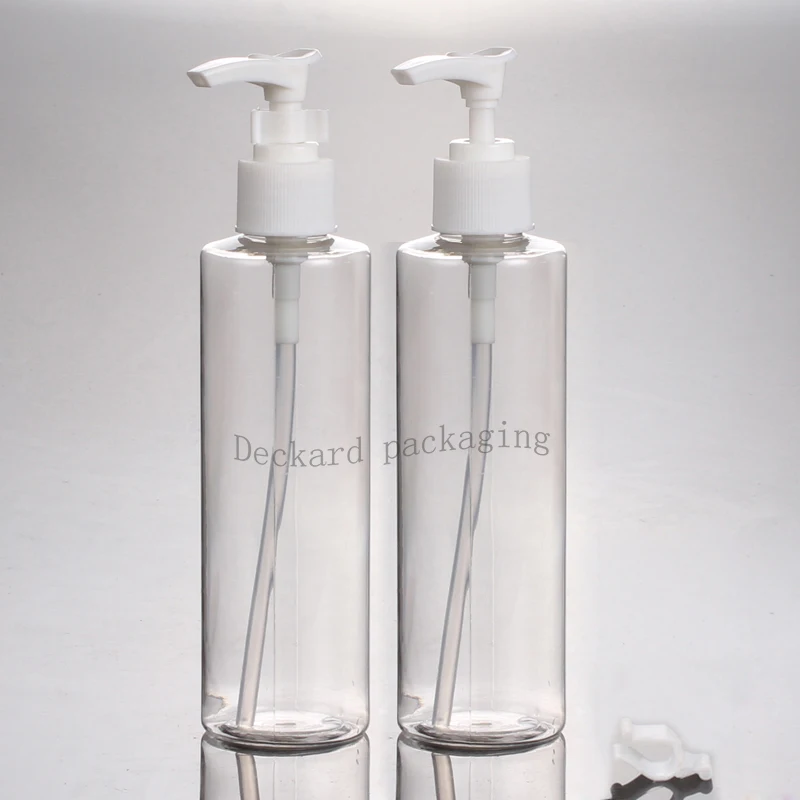Download 30pcs 200ml Clear Pump Shampoo Liquid Soap Dispenser Pump Pressure Bottle Empty Detergent ...