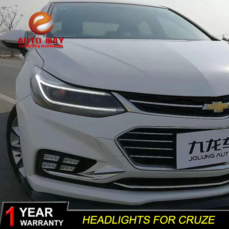 Car Styling Head Lamp Case For Chevrolet Cruze Headlights 2018 LED Angel Eyes Headlight DRL Bi Xenon Lens HID Low Beam car styling head lamp case for nissan tiida headlights 2008 2010 tiida led headlight drl h7 d2h hid option angel eye bi xenon