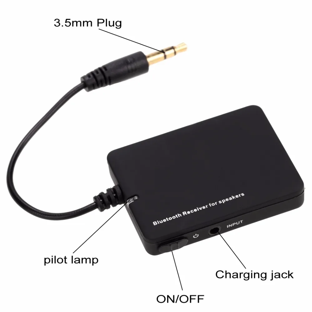 Stereo Bluetooth 3 0 Receiver Universal 3 5mm Car Bluetooth Audio Music Receiver Adapter for Speaker Headphone Drop Shipping