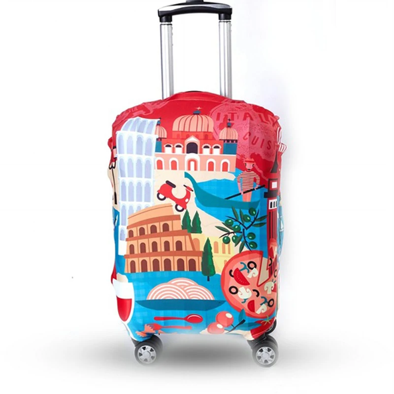 TRIPNUO Thicker Blue City Luggage Cover Travel Suitcase Protective Cover for Trunk Case Apply to 19''-32'' Suitcase Cover TRIPNUO Thicker Blue City Luggage Cover Travel Suitcase Protective Cover for Trunk Case Apply to 19''-32'' Suitcase Cover