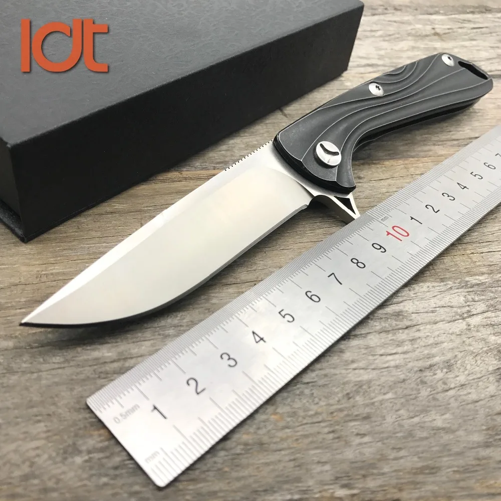 

LDT Mad Flow Tactical Folding Knife D2 Blade Titanium TC4 Handle Knives Camping Knife Hunting Outdoor Pocket Survival EDC Tools