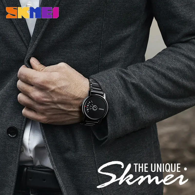 SKMEI Men Quartz Creative Watch Unisex Watches Waterproof Top Luxury Stainless Steel Strap Clock Male Female Wristwatches 1260