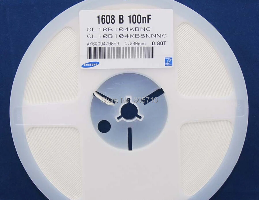 Конденсатор samsung cl10b104kb8nnnc