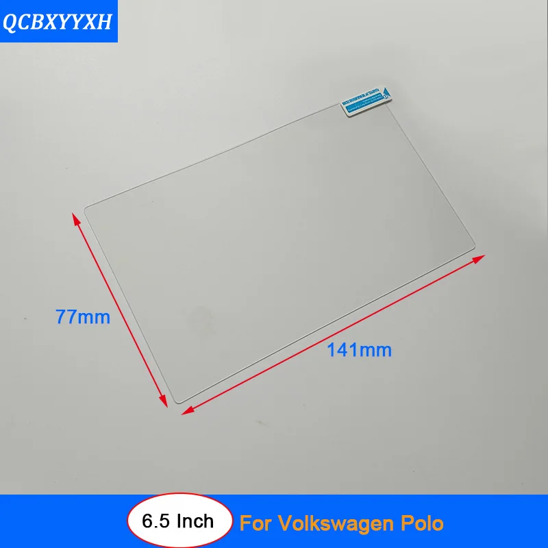 Автомобильный Стайлинг 6,5 дюймов gps навигационный экран стальная стеклянная Защитная пленка для Volkswagen POLO GTI управление ЖК-экраном Автомобильная наклейка