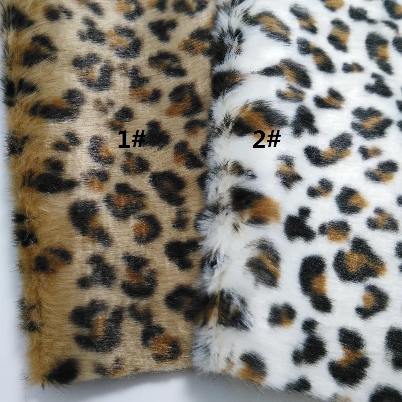 1PCS A4 SIZE 21X29cm Vinyl For Bows, Immitation Fur, Printed Leopard fur for DIY J11A