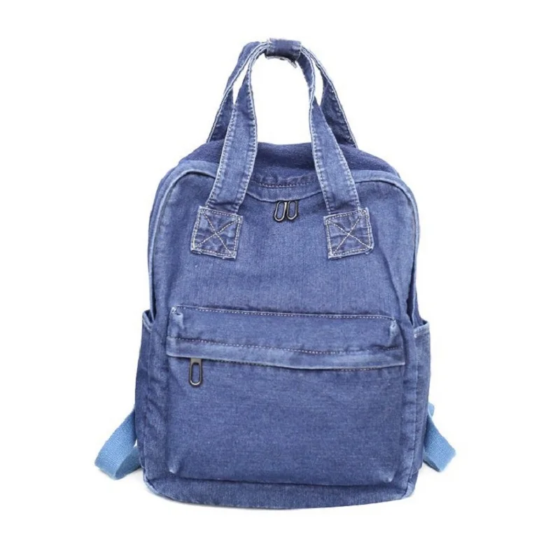 

Miyahouse Fashion Simple Denim Canvas Women Backpack Large Capacity Lady Rucksack Multifunctional Female Backpack