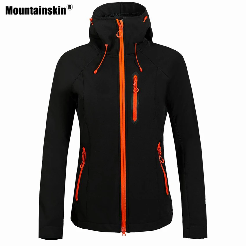 Женская флисовая куртка Mountainskin ветрозащитная для занятий спортом на открытом