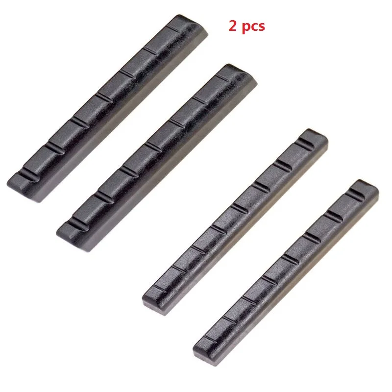 

2pcs Plastic Slotted Guitar Top Nut for 7/8 Strings Parts Accessories