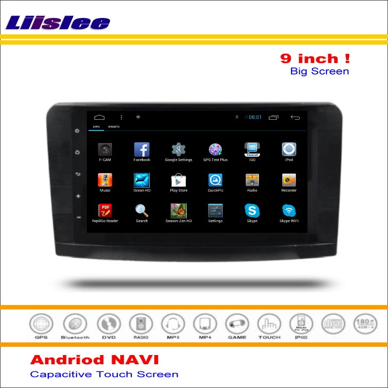 Liislee автомобильный Android gps навигационная система для Mercedes Benz M Class W164 ML300 ML320 2005~ 2011 Радио стерео видео без DVD плеера