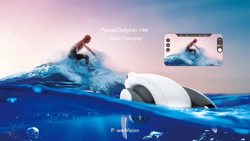 Powervision PowerDolphin Wizard подводная рыбацкая лодка с 4K UHD камерой 1080P печень потоковая передача в реальном времени