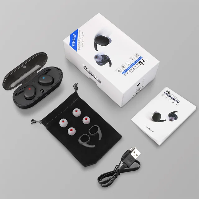 Bluetooth Earphones C5 Stereo Earbuds Touch Two Donerton C5s