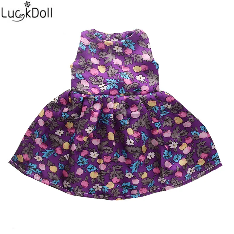 Новинка от Luckydoll вечернее платье из шелковой ткани подходит для 18 дюймовых