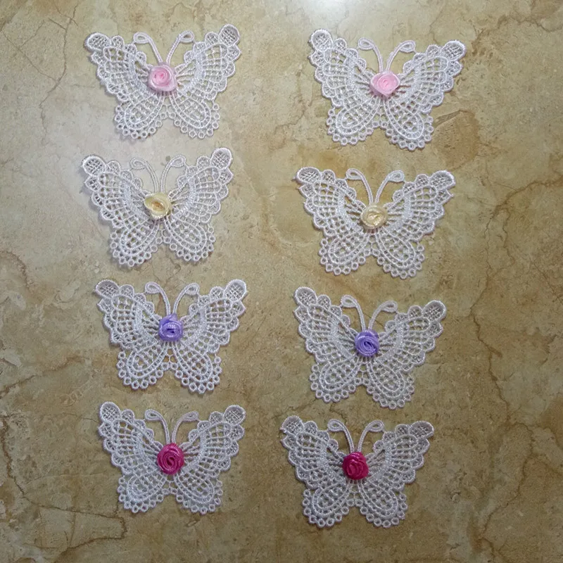 4 colors butterfly lace