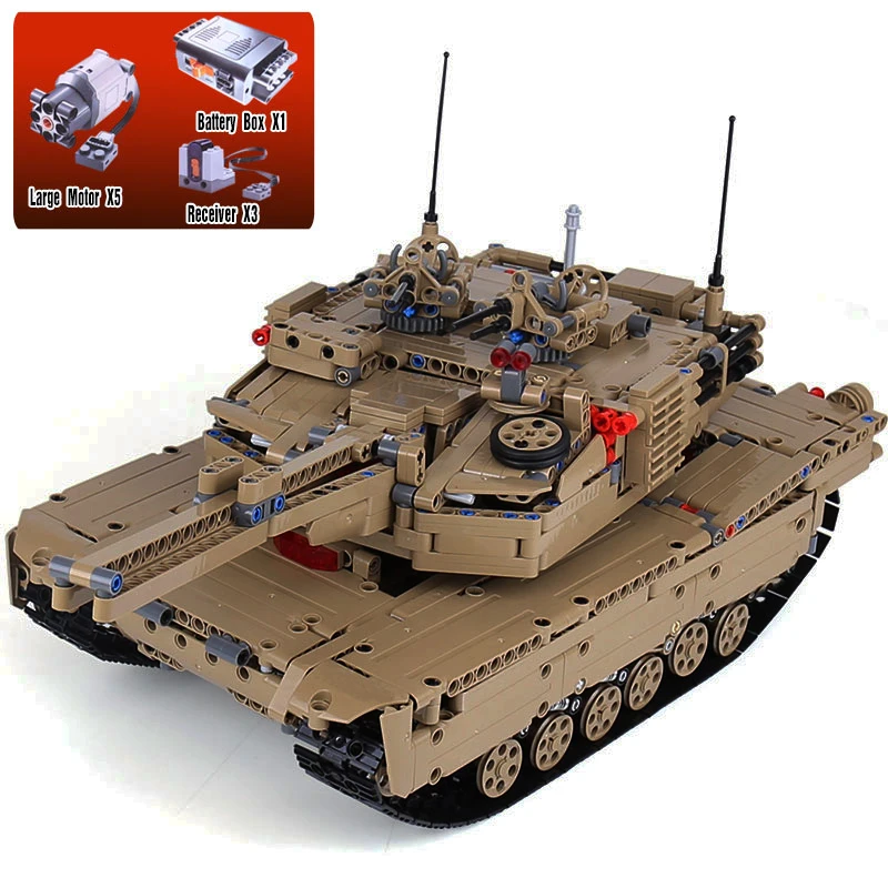 

The Remote Control Tank Set Genuie 1572Pcs Military War Series Building Blocks Bricks Educational Toys Compatible With Legoings