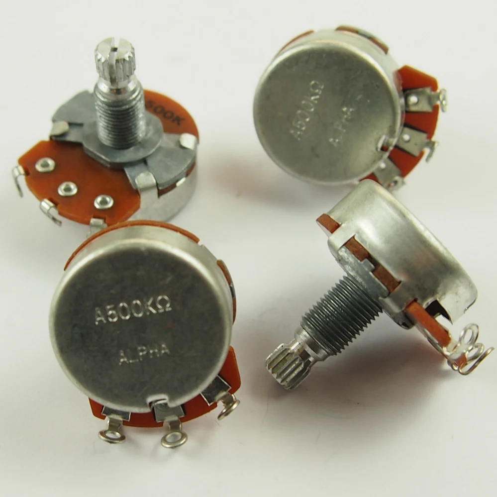 Alpha A500K B500K Big Potentiometer For Electric Guitar Bass volume controls tone controls 500K POT