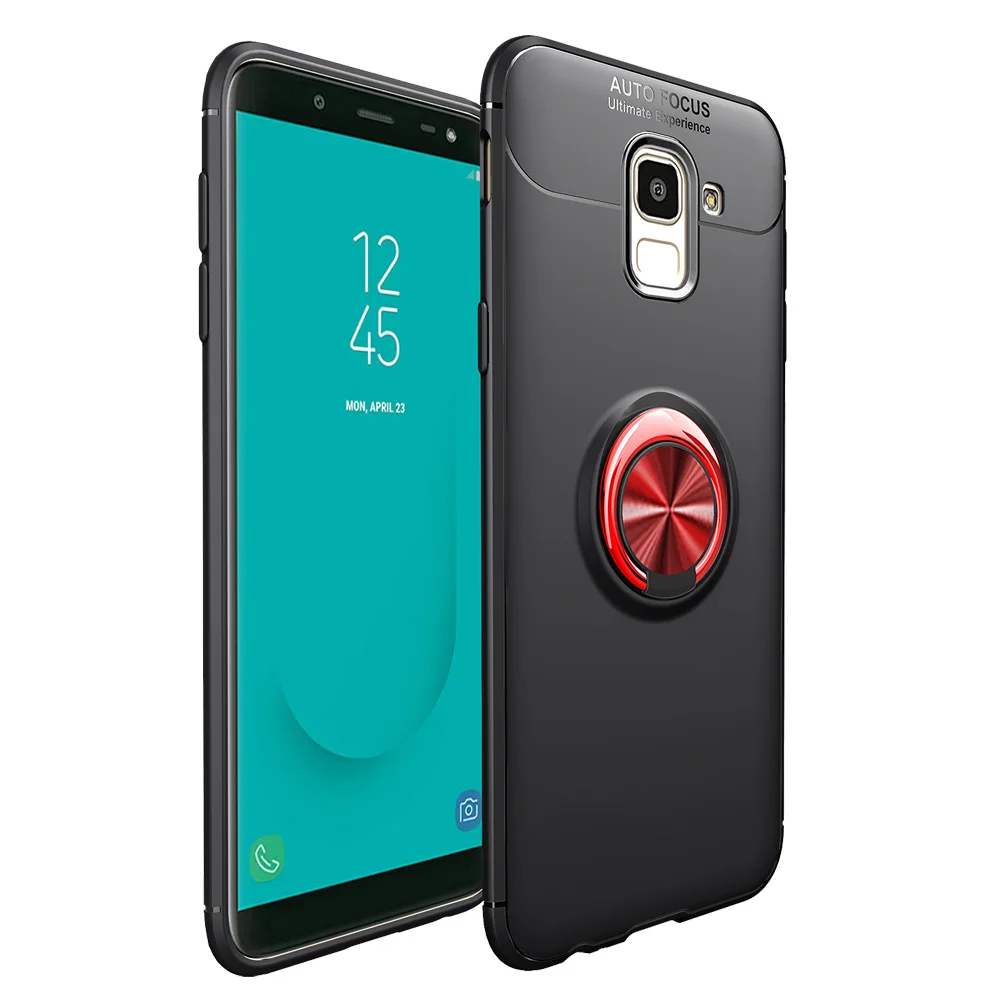 Для Samsung Galaxy J6 2018 чехол для телефона мягкий силиконовый TPU роскошный Магнитный