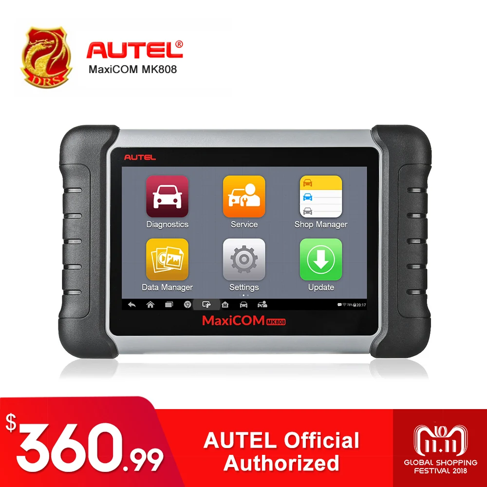 Autel MaxiCOM MK808 MX808 Automotive Scanner OBD2 OBDII Car Diagnostic Scanner Universal Tool Full Systems Auto Code Reader ABS Autel MaxiCOM MK808 MX808 Automotive Scanner OBD2 OBDII Car Diagnostic Scanner Universal Tool Full Systems Auto Code Reader ABS